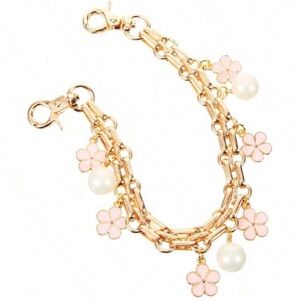 Pearl Flower Purse Chain Bag Extender NEW